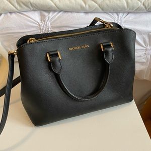 Black leather Michael Kors bag!